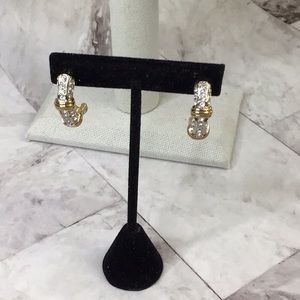 Swarovski gold and crystal earrings
